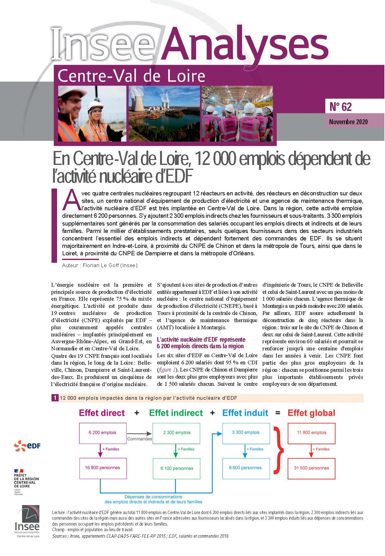 En Centre-Val de Loire, 12 000 emplois dépendent de l’activité nucléaire d’EDF