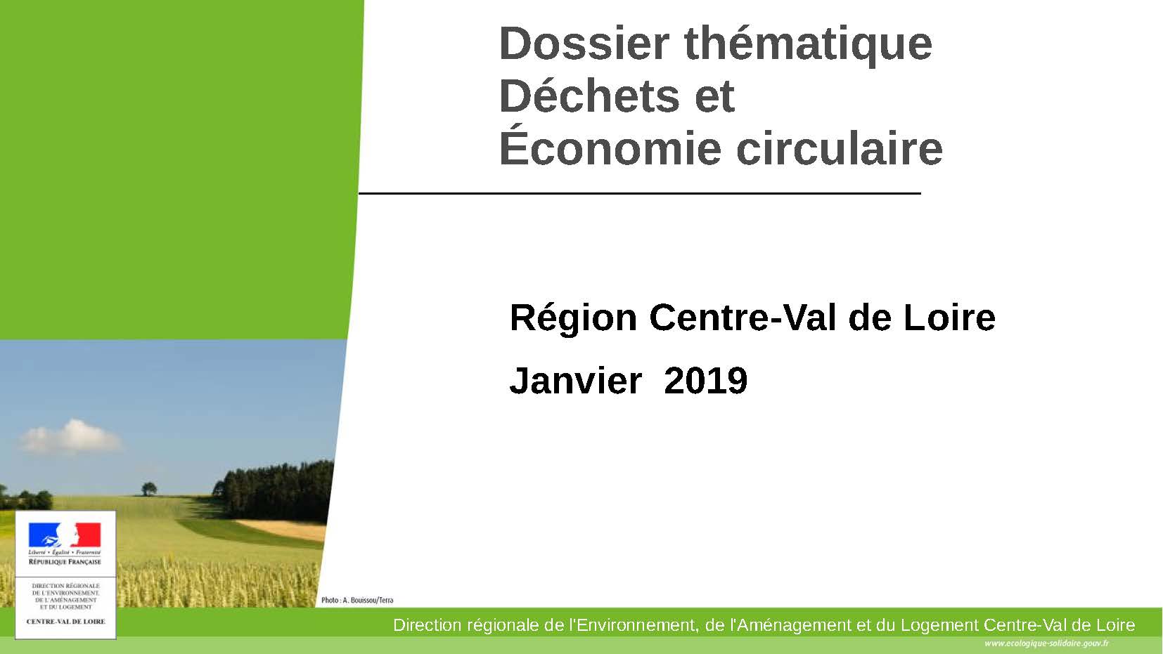Dossier thématique Déchets et Économie circulaire