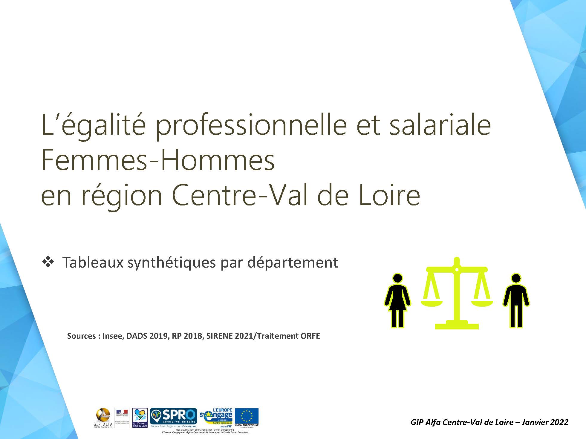Egalité professionnelle et salariale Femmes-Hommes : Tableau de bord par départements
