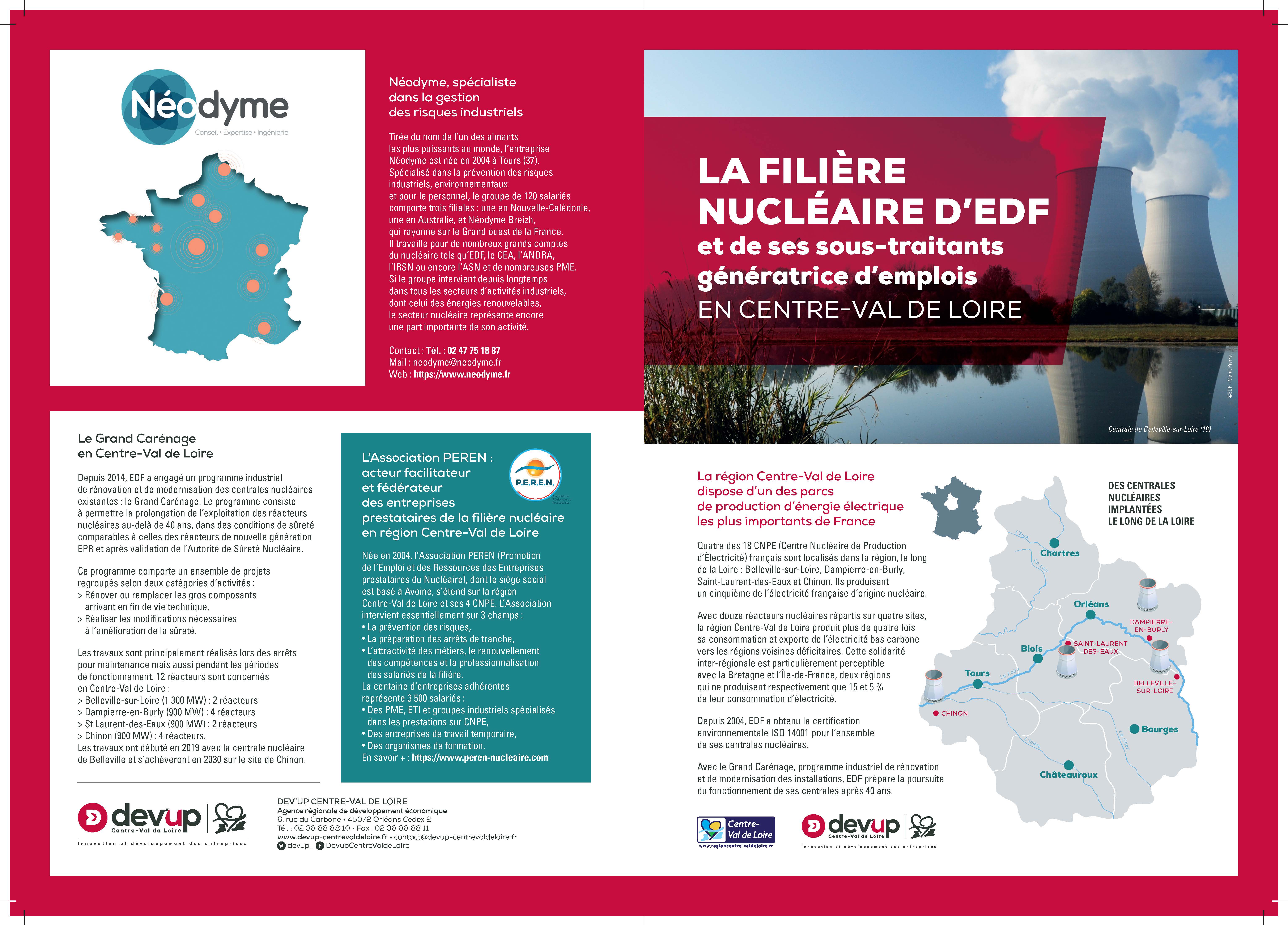 La filière nucléaire d’EDF et de ses sous-traitants génératrice d’emplois en Centre-Val de Loire