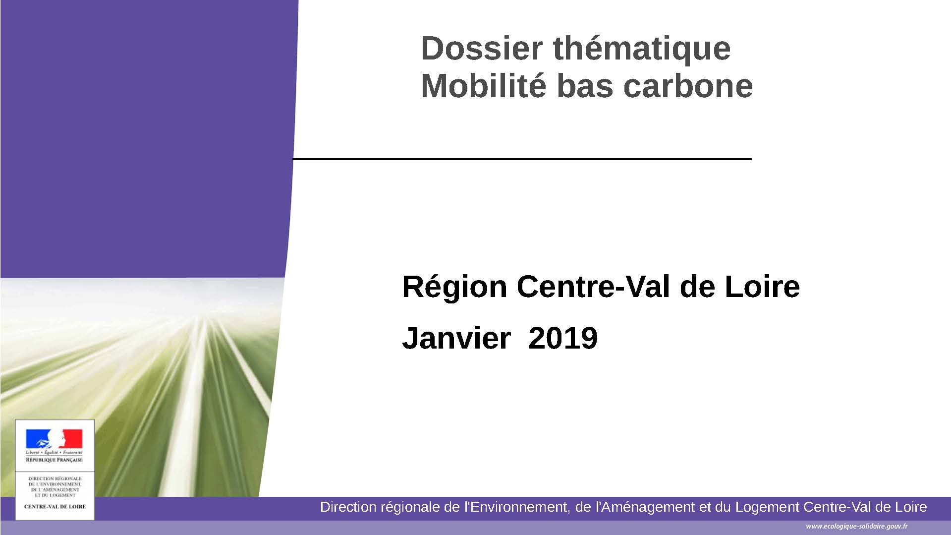 Dossier thématique Mobilité bas carbone