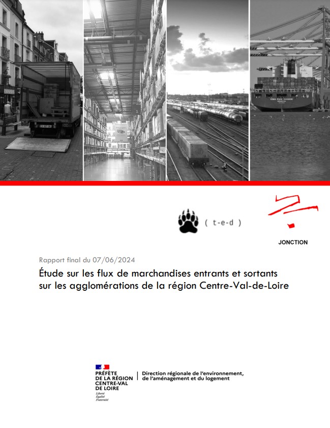 Les flux de marchandises entrants et sortants sur les agglomérations de la région Centre-Val-de-Loire