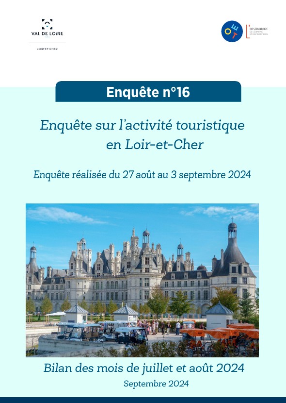 Enquête sur l’activité touristique en Loir-et-Cher