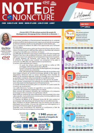 Note de conjoncture CMA Centre-Val de Loire 1S2023