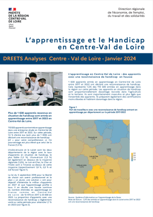 L’apprentissage et le Handicap en Centre-Val de Loire