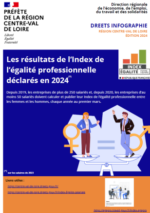 Index de l‘égalité professionnelle déclarés en 2024