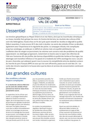 Conjoncture agricole bimestrielle