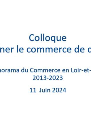 Panorama du Commerce en Loir-et-Cher 2013-2023