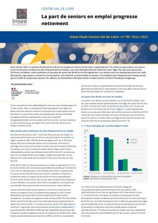 La part de seniors en emploi progresse nettement