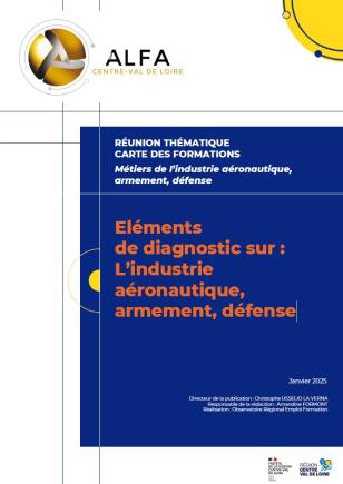 Eléments de diagnostic sur les métiers de l’industrie aéronautique, armement, défense