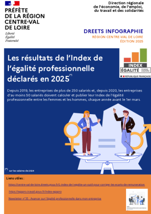 Index de l‘égalité professionnelle déclarés en 2025 