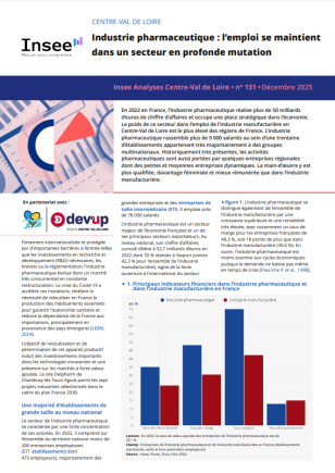 Industrie pharmaceutique : l’emploi se maintient dans un secteur en profonde mutation