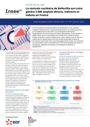 La centrale nucléaire de Belleville-sur-Loire génère 2 000 emplois directs, indirects et induits en France