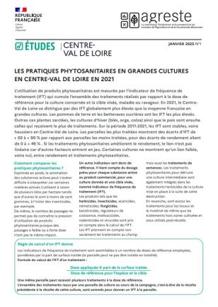 Les pratiques phytosanitaires en grandes cultures en CVL en 2021