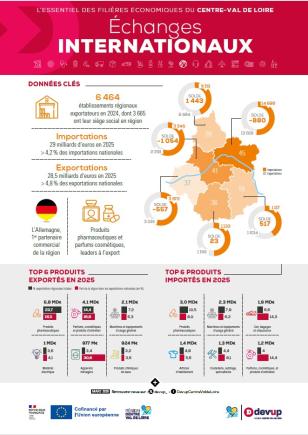 Infographie Echanges internationaux 